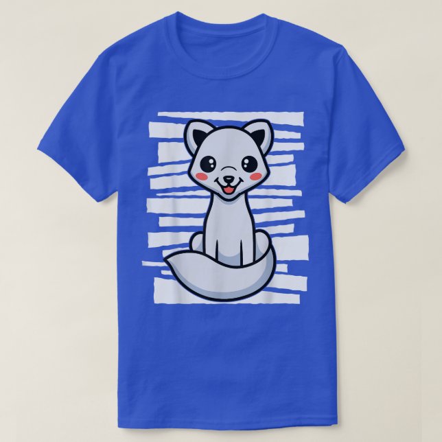Kids White Arctic Fo  T Shirt (Design framsida)