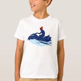 Kids White Tee Shirt | Jet Ski Äventyr | Bas