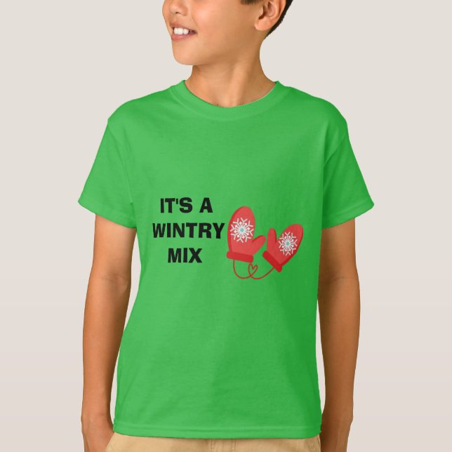 Kids Wintry Mix T-Shirt (Framsida)
