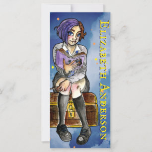 Kids Witch Tonåring Girl Tecknad Watercolor Bookma