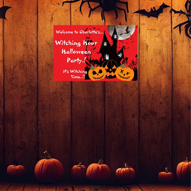 Kids Witching Hour Halloween fest Poster (Witching Hour Halloween Party Collection)