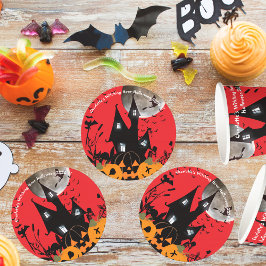 Kids Witching Hour Halloween fest Underlägg Papper Rund