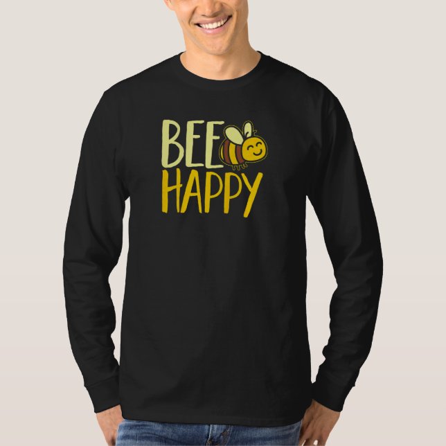 Kids & Women Bumble Bee Cute Bee Happy T Shirt (Framsida)