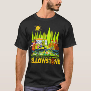 Kids Yellowstone Jr Family National Park Souvenir T Shirt