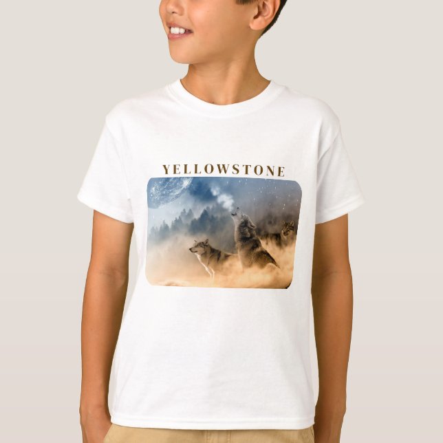 Kids Yellowstone T-Shirt (Framsida)