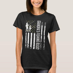 Kids Young Fisherman Grandpas Fishing Buddy Pappa T Shirt