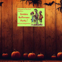 Kids Zombie Family Halloween fest