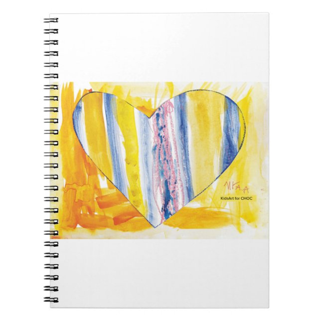 KidsArt för CHOC - Big Heart Anteckningsbok (Framsidan)