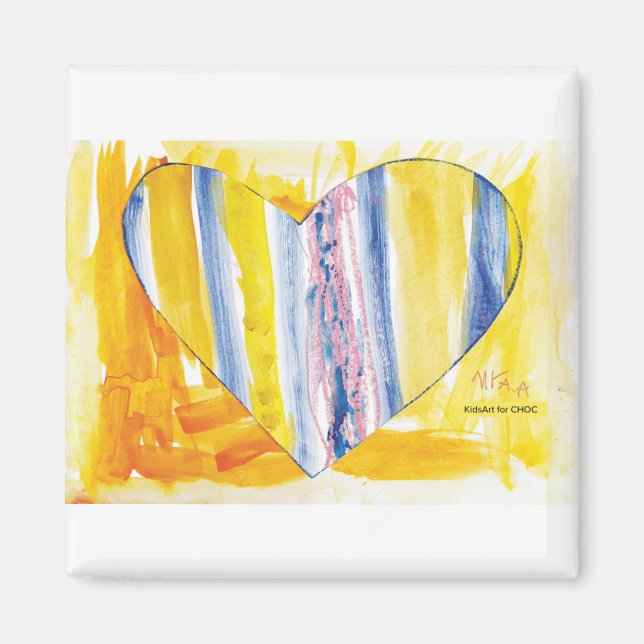 KidsArt för CHOC - Big Heart Magnet (Framsidan)