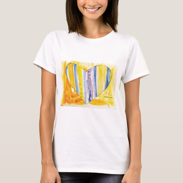 KidsArt för CHOC - Big Heart T Shirt (Framsida)