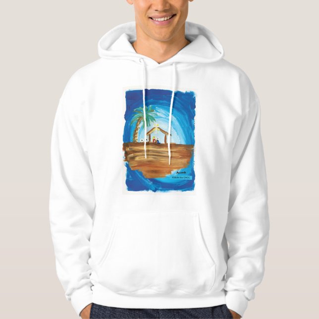 KidsArt för Choc - Fred på jorden Hoodie (Framsida)