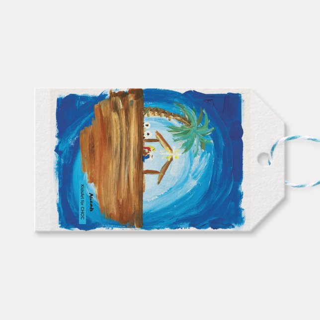 KidsArt för Choc - Fred på jorden Presentetikett (Framsidan (Horisontell))