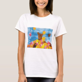 KidsArt för CHOC - Höst löv björn T Shirt