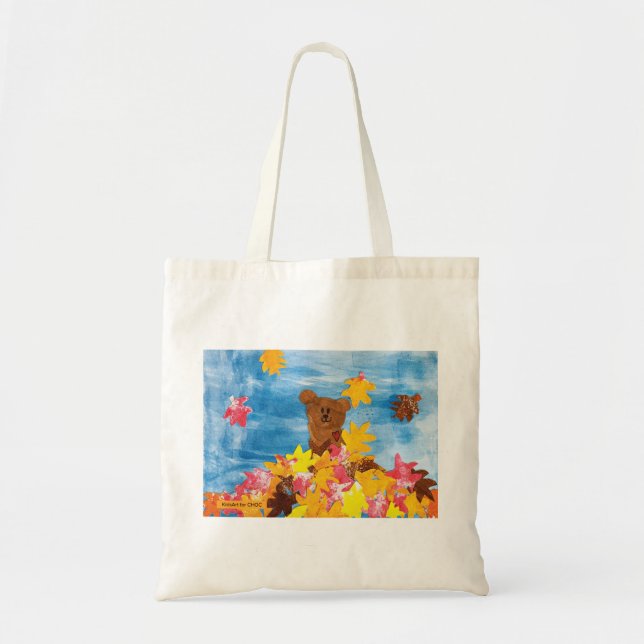 KidsArt för CHOC - Höst löv björn Tygkasse (Framsidan)