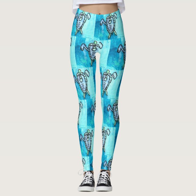 KidsArt för CHOC - Sea Turtle Leggings (Framsida)