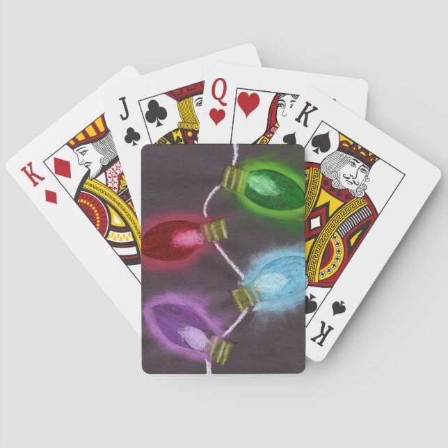 KidsArt för CHOC - Shine Bright jul Ljus Casinokort (Baksidan)