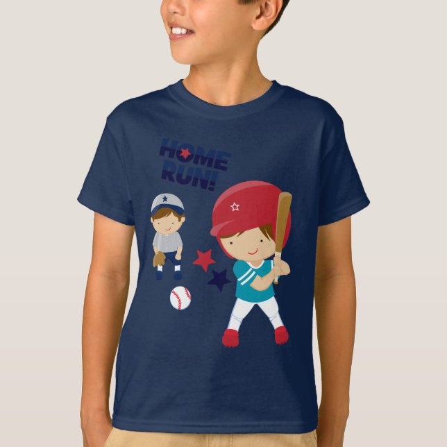 Kids'Baseball T-Shirt (Framsida)