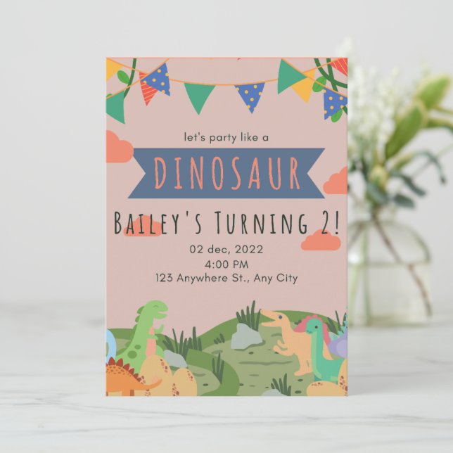 Kidsfödelsedag, barn inbjudningar (Stående Fram)