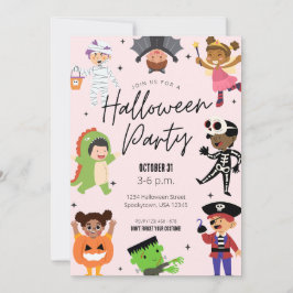Kids'Halloween Costume Party bjudan Inbjudningar