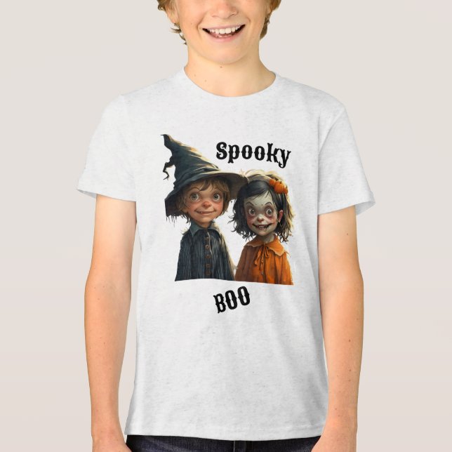 Kids'Halloween T-Shirt - Spooky Roligt (Framsida)