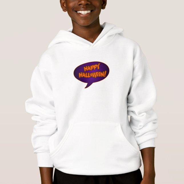 Kids'Happy halloween hoodie Tee Shirt (Framsida)