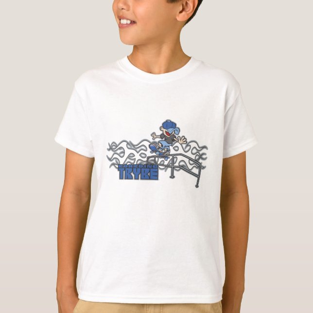 Kidslide Skateboarding Graphic Tee Shirt (Framsida)