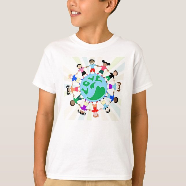KidsLoveGlobe Tee Shirt (Framsida)