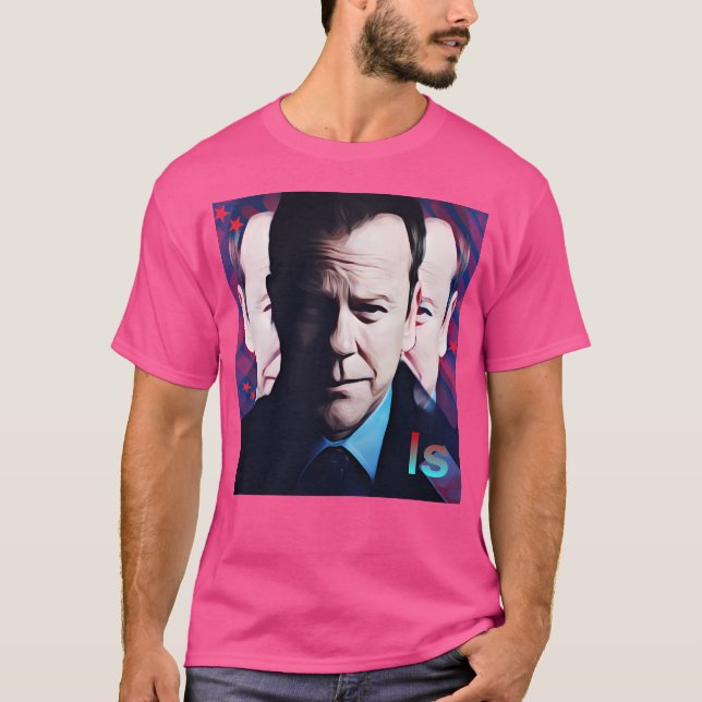Kiefer Sutherland T Shirt (Framsida)
