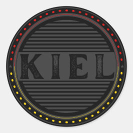 Kiel City Pride Emblem – Tysk identitet Runt Klistermärke