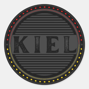 Kiel City Pride Emblem – Tysk identitet Runt Klistermärke
