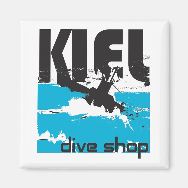 Kiel Dive Shop Magnet (Framsidan)