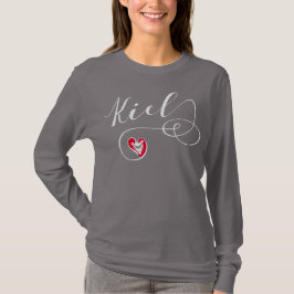 Kiel Heart, Tyskland, Schleswig-Holstein T-shirt