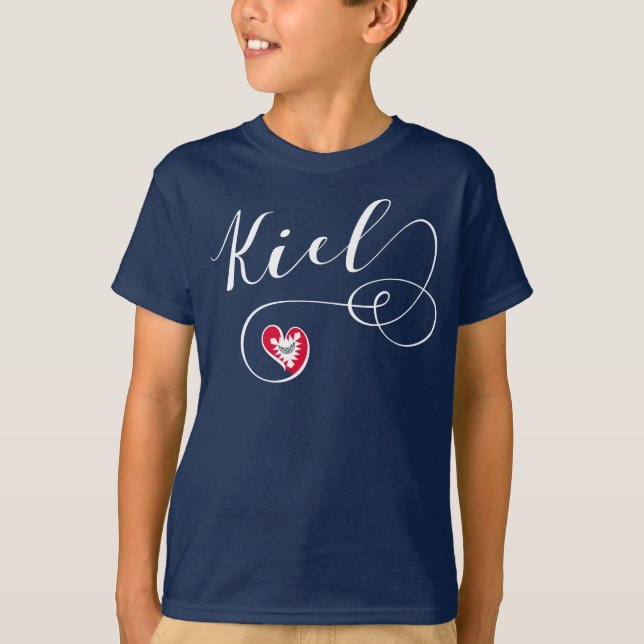 Kiel Heart, Tyskland Tee (Framsida)