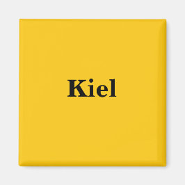 Kiel Magnet Schild Gold Gleb