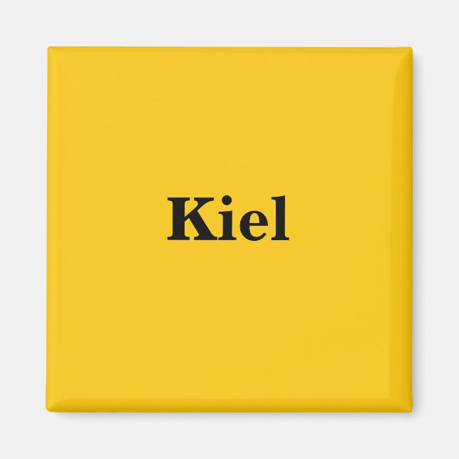 Kiel Magnet Schild Gold Gleb (Framsidan)
