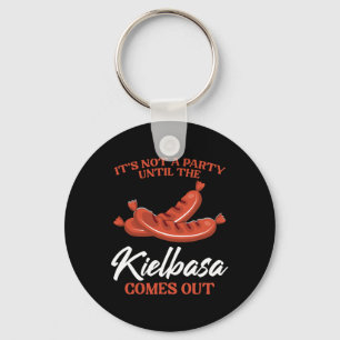 Kielbasa Polen Kött Sause Food Älskare polska Mana Nyckelring