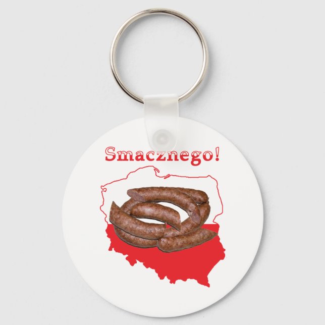 Kielbasa Smacznego polska Karta Nyckelring (Framsida)