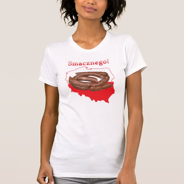 Kielbasa Smacznego polska Karta T-shirt (Framsida)