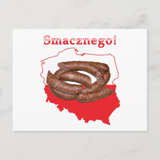 Kielbasa Smacznego polska Karta Vykort (Framsida)