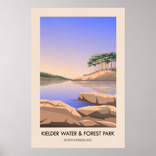 Kielder Water and Forest Park Northumberland Poster (Framsidan)