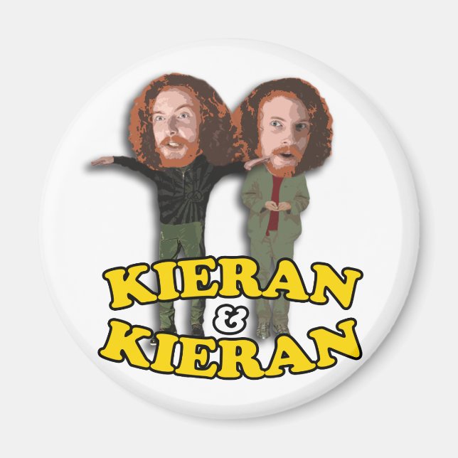 Kieran och Kieran Button Magnet (Framsidan)