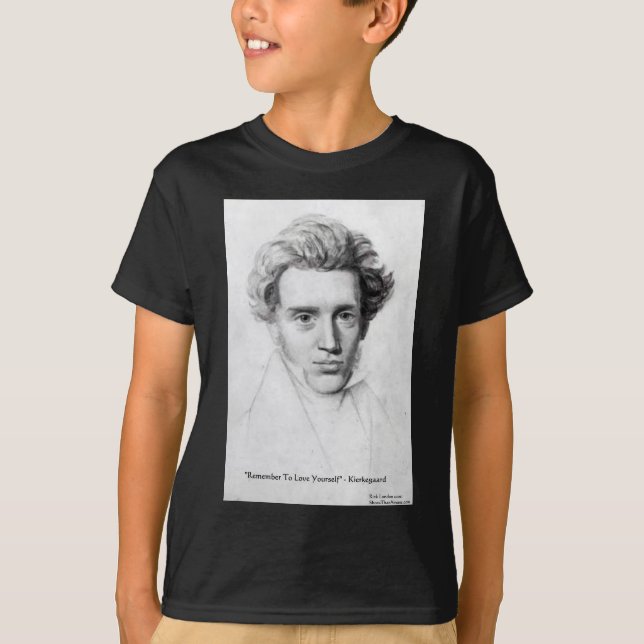 Kierkegaard "Älska dig själv" Kärlekskvot Gåvor Et Tröja (Framsida)