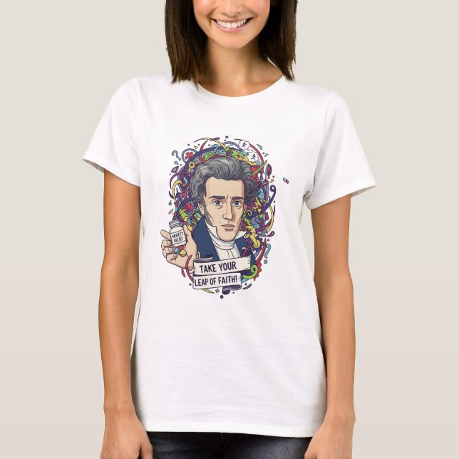 Kierkegaard Ångest T-Shirt (Framsida)