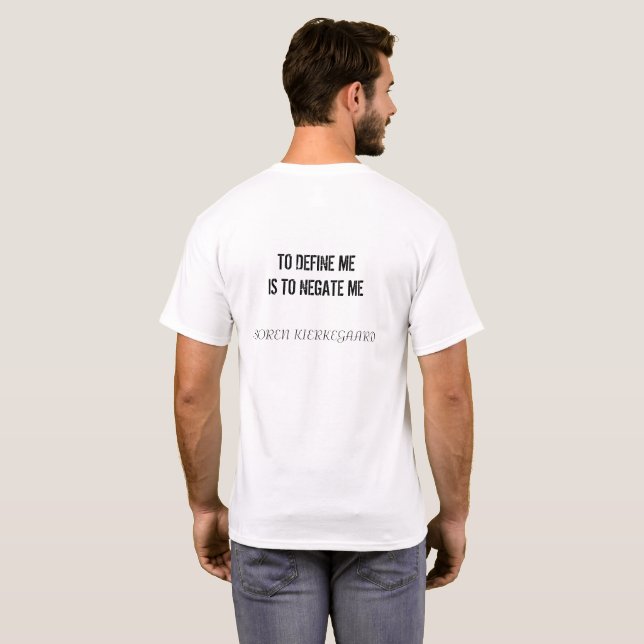 Kierkegaard definitionskjorta t-shirt (Hel baksida)