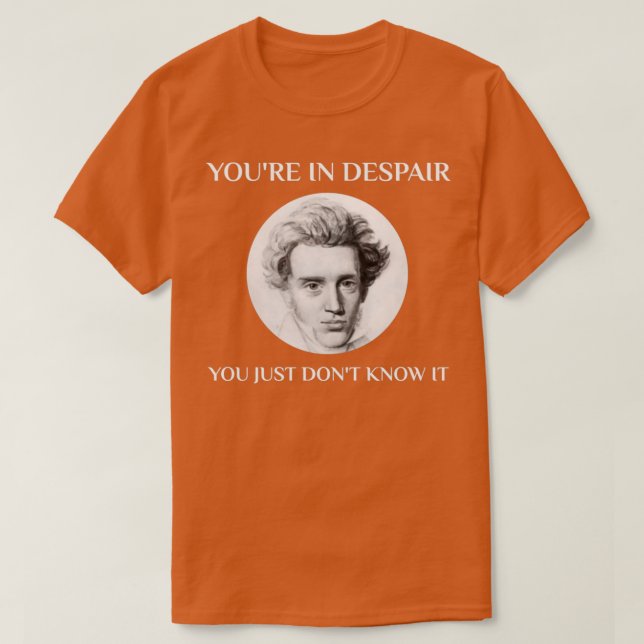 Kierkegaard Philosophy Teacher Student Major Philo T Shirt (Design framsida)