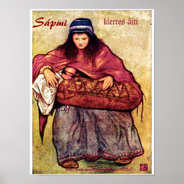 "kierros äiti ~ Sápmi" Poster (Framsidan)