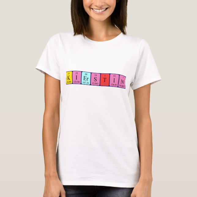 Kierstin periodisk skjorta bord namn t shirt (Framsida)