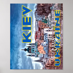 Kiev, besök Ukraina Poster