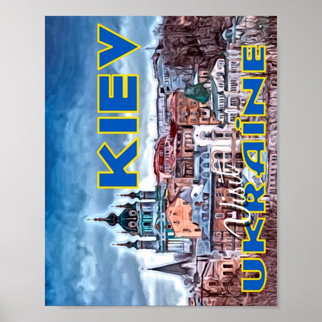 Kiev, besök Ukraina Poster (Framsidan)