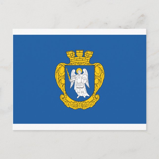 Kiev Flagga Vykort (Framsida)